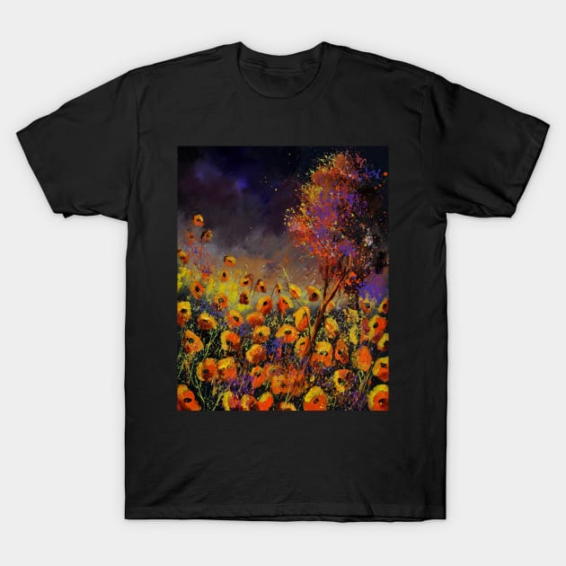 Orange Poppies  454101 T-Shirt by calimero